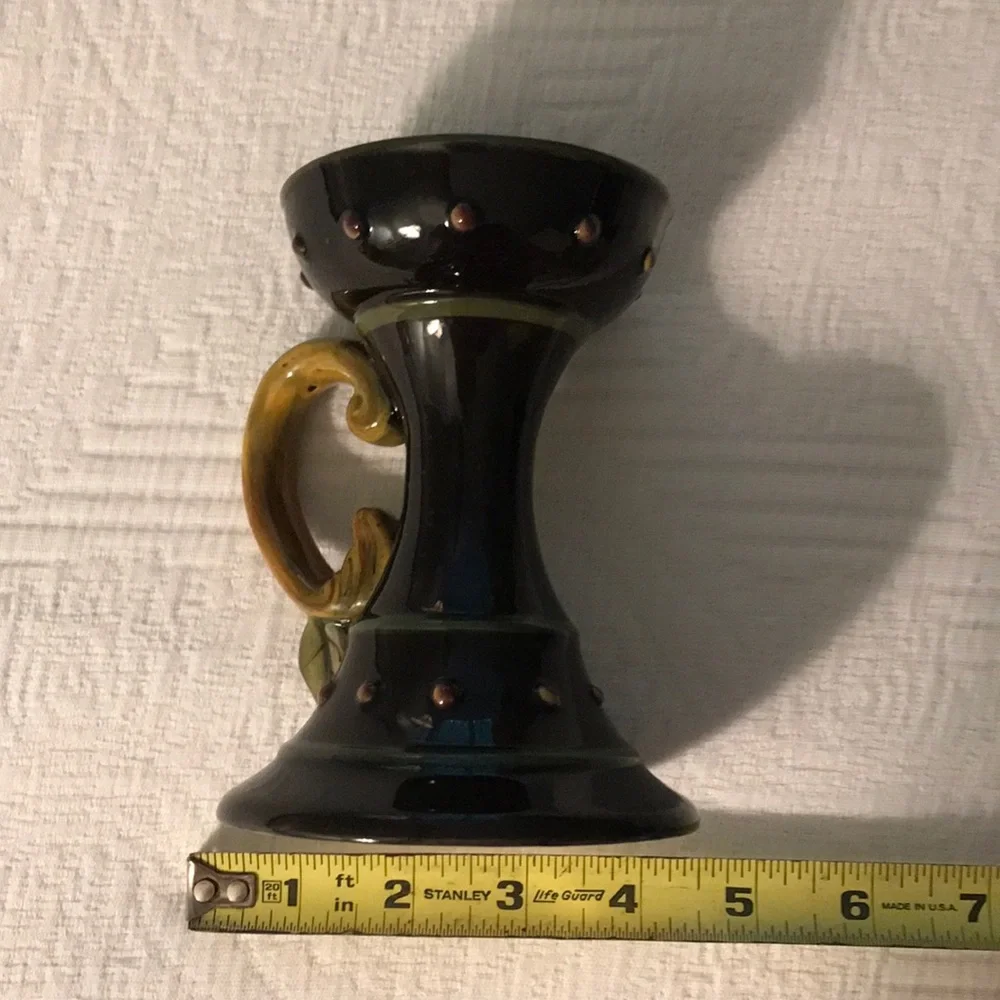 Pair Demdaco Deb Hrabik Chocolate Berries Decorative Candle Holder